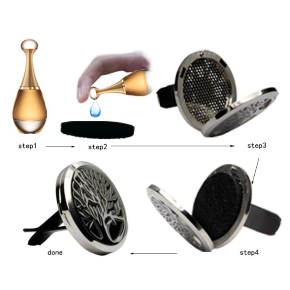 New! Car Aromatherapy Oil Diffuser Sun Clip - Picture 4 of 4